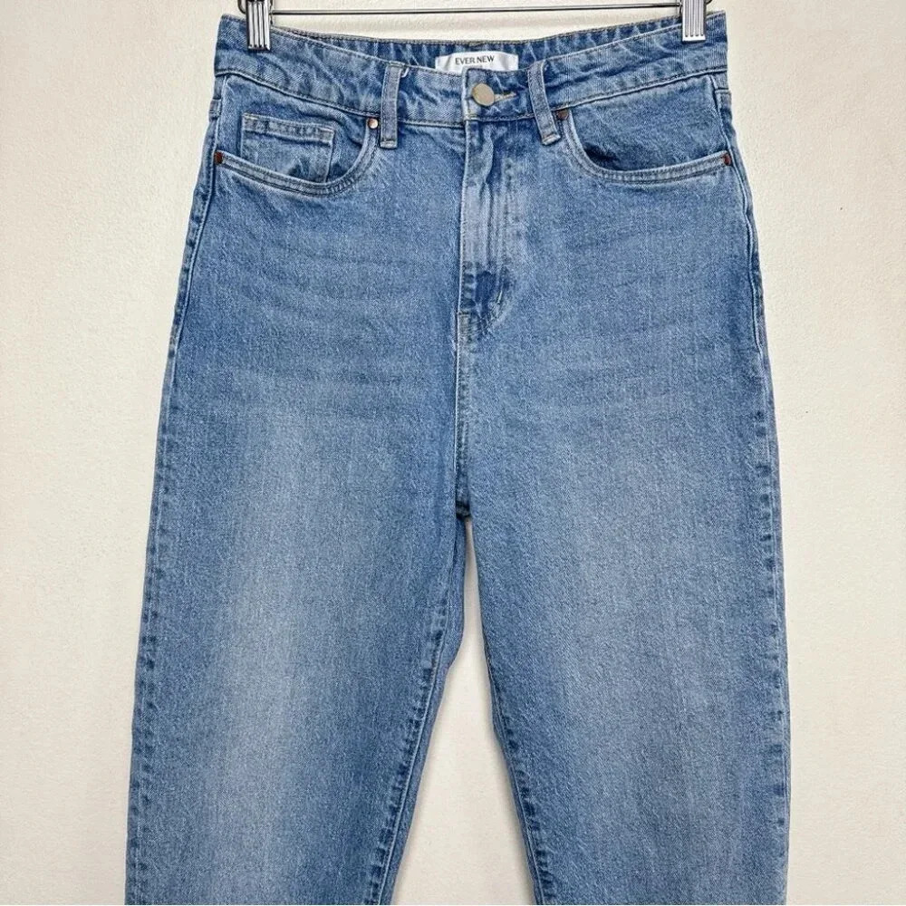 Ever  New Womens 6 Denim Effy Barrell Relaxed Leg Jeans Medium Wash - Picture 3 of 14